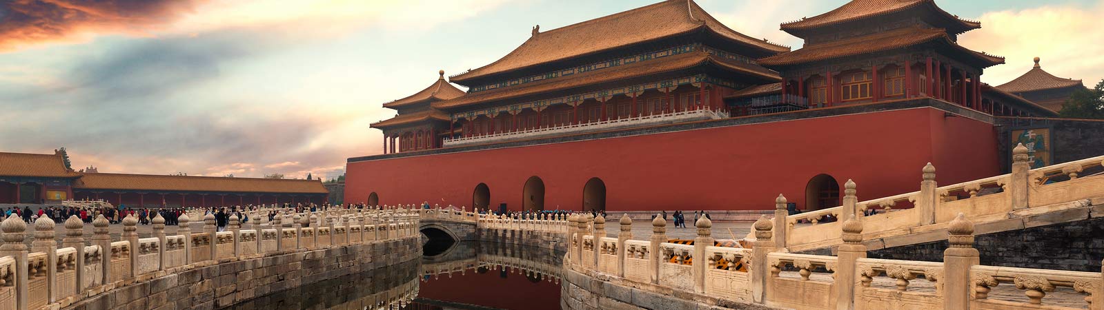 View of Beijing's impressive Forbidden City, built in 1420, that can be seen on a China tour