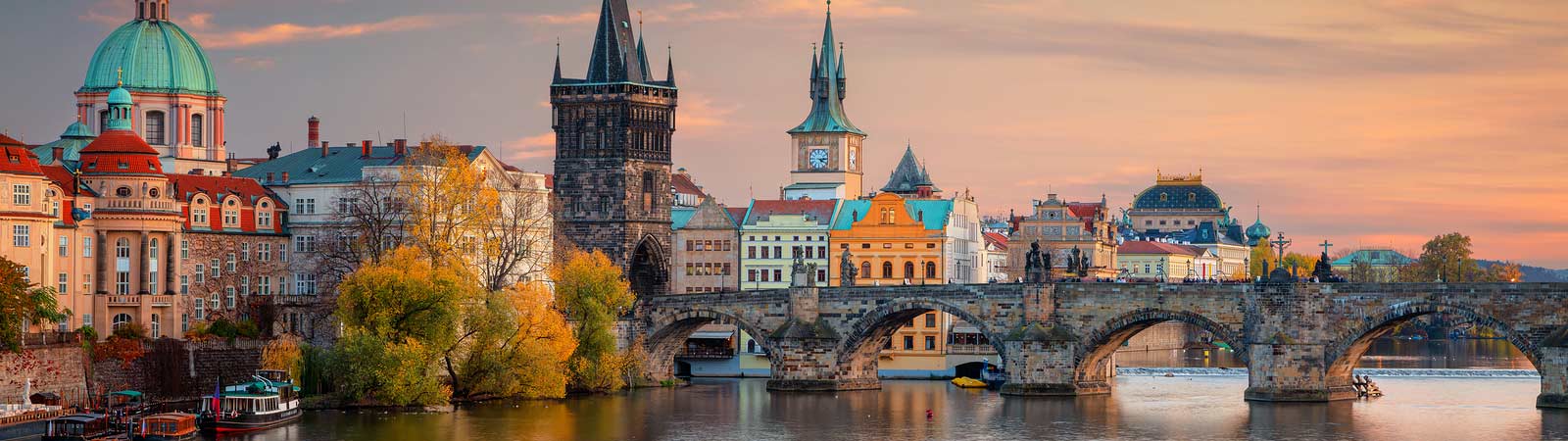 Panoramic view of Prague on an escorted Czech vacation