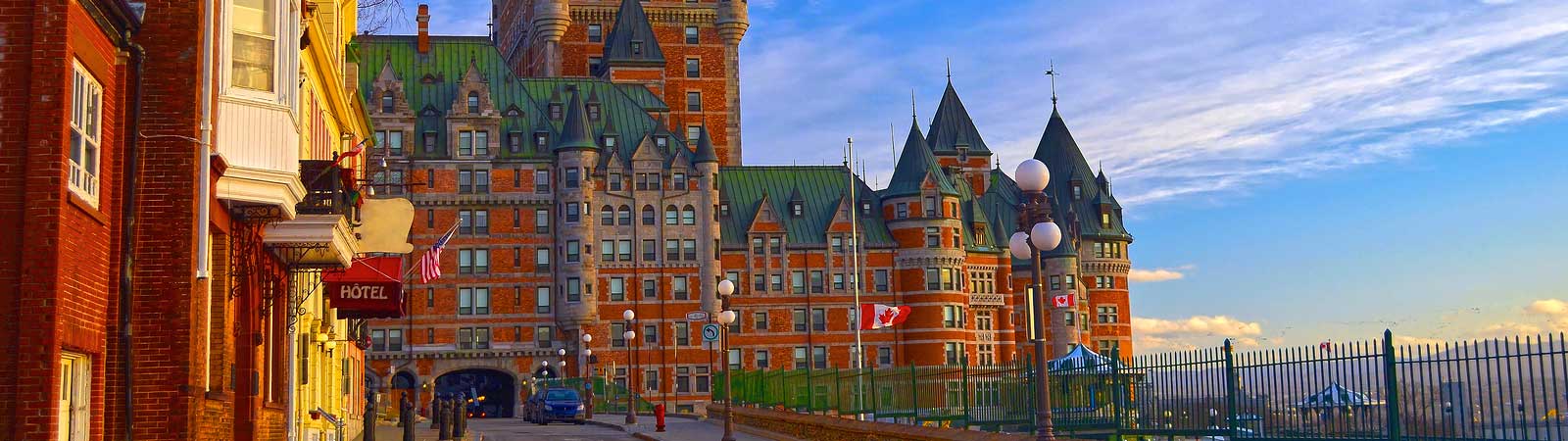 View of Chateau Frontenac a prominent landmark in Quebec City