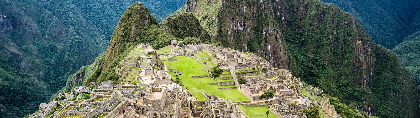 An aerial view Machu Picchu is a must see place to visit on a Peru vacation